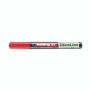 CW Office Edding E-51 Paint Marker Red PK10, a red paint marker pen for marking and decorating on various surfaces.