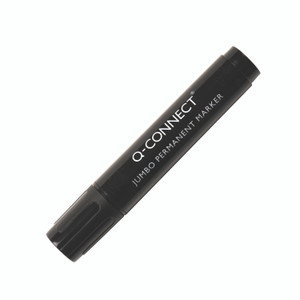 Q-Connect Jumbo Perm Marker BLK PK10