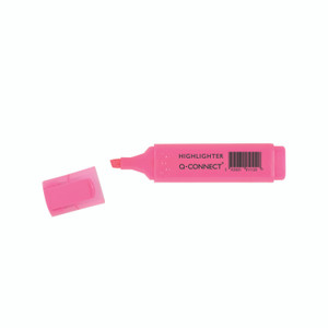 Q-Connect Highlighter Pen Pink PK10