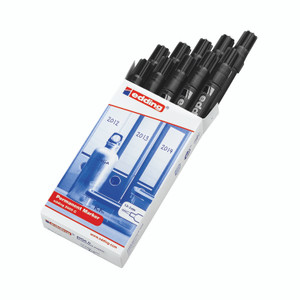 Edding Perm Markers Black 2000C PK10