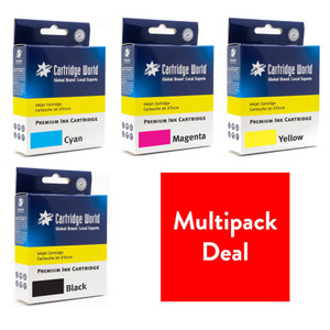 Cartridge World Compatible with Canon CLI-521 4 Pack Ink Cartridges CLI521