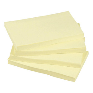 CW Office Re-Move Notes Replenishments, yellow sticky notes in assorted sizes, PK12.