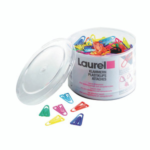 Plastic Paperclip 60MM Assorted PK75