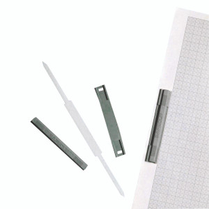 CW Office Rotadex Safe Clip 8CM Plastic PK50, assortment of plastic clips in different sizes and colors for organizing documents.
