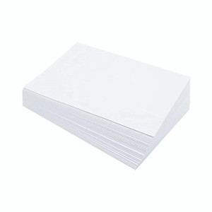 CW Office A4 Elite Prem Copier Paper WHT PK500, white A4-sized copier paper stacked in a pile