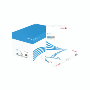 Product CW Office Xerox Business PPR 80G A3 WHT 500SH, white ream of A3 size printer paper with blue and white packaging design.