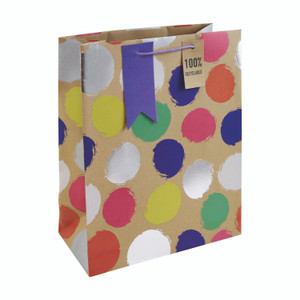Eurowrap Spots Kraft Large BAG PK6