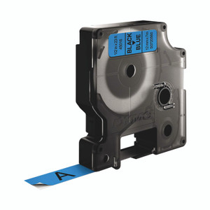 Dymo D1 Labelmaker Tape 12MM BLK/BLU