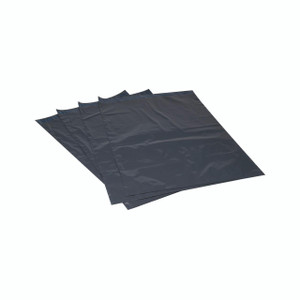 CW Office Mail BAG S/S 425X600MM PK100 GREY, set of four black mailing bags for office use.
