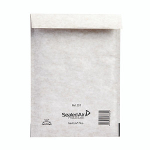 CW Office Sealed Air + Oyster 180X260MM PK100, packaging product for mailing or shipping, white sealed air anti-static mailer pouch with barcode and product label.