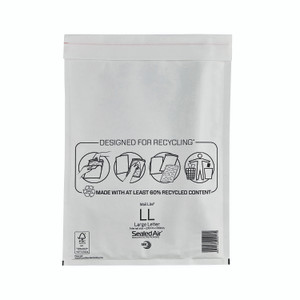 Sealed Air Bubble Mailer WHT PKPK50