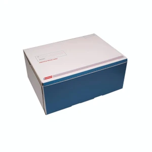CW Office Gosecure Post Box F 473X368X195 PK15, white and blue security post box with handle and postal markings.