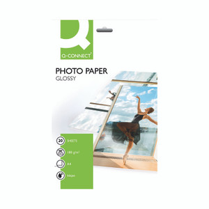 Q-Connect Photo A4 Gloss Paper PK20