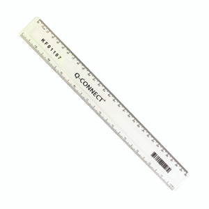 Q Connect Ruler 30CM Clear PK10