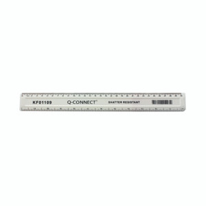 Q Connect Ruler Shatterprf 30CM PK10