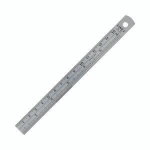 CW Office Linex Steel Ruler 150MM, stainless steel ruler with metric measurements for precise drawing and measurement.