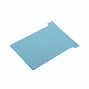 CW Office Nobo T-Card Size 3 Light Blue PK100, light blue magnetic T-card holder for office use.