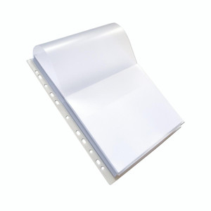 CW Office Oxford A4 Expnd Punch Pkt W/Flp, A4-sized white expandible punch with a cover, designed for office use, packed in a pack of 10.