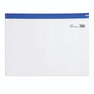 CW Office Snopake Zippa-BAG S A4 Blue PK25, blue zip A4 size document storage bag.