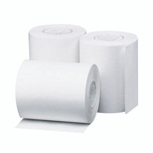 CW Office 5 Star Prestige 57X25 Therm Roll P20, white thermal paper rolls for printing.