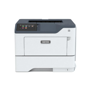 CW Office Xerox B410 Mono Laser Printer, modern monochrome laser printer with a digital touchscreen display and USB port for printing, copying, and scanning in office environments.