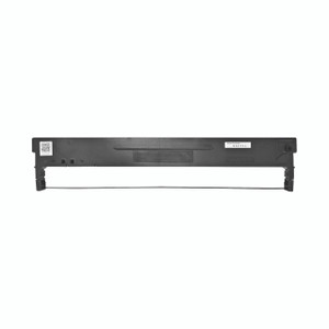 CW Office Tally Fabric Ribbon 2610 BLK 099071L, black fabric ribbon roll for office use, shown attached to a printer or ribbon holder.