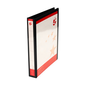 4D-RING Ring Binder A4 25MM BLK PK10