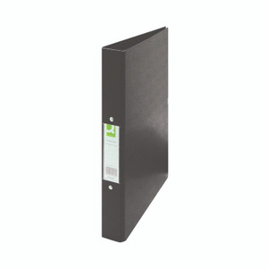 Q-Con 2 Ring Bndr A4 25MM BLK PK10