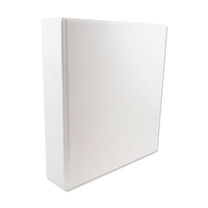CW Office 2D-RING Ring Binder A4 65MM WHT PK10, white 2D-ring binder for organizing A4 size documents with 65mm spine capacity, pack of 10.