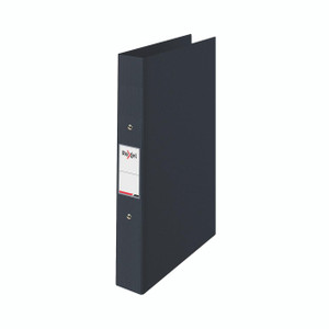 CW Office Rexel Rbndr Choices 25MM 2R A4 Black, a black lever arch file for organizing documents.