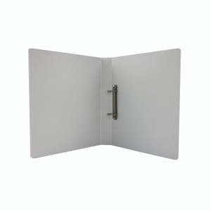 CW Office Esselte 25MM 2D Rbndr A4 White PK10, a white A4-sized binding binder with a metal ring mechanism for organizing pages.