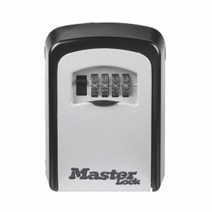 CW Office Master Lock 4-DIGIT Comb Lock, a black and gray security lock with a four-digit combination dial on the front.