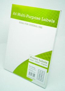 Cartridge World Compatible A4 Multipurpose Labels 8 Per Sheet 99.1 x 67.7mm (White) Pk of 100 