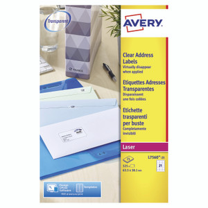 Avery Clr Lsr Lbls 21LBL/SHT BX 25