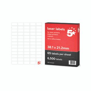 A4 Sheet Lab 38.1X21.2MM PK6500