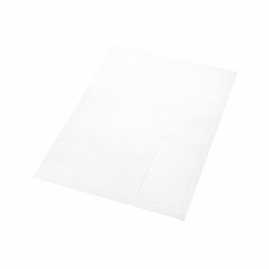 CW Office A4 Integrated Lab S13 110X60 PK1000, white A4-sized transparent adhesive lab labels on a sheet for office and lab use.