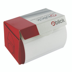 CW Office Blick Address Label 36x89mm PK250, white and red continuous adhesive labels used for mailing and address labeling.