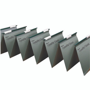 Rexel Crystalfile Susn File GRN PK50