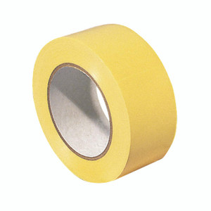 CW Office Lane Marking Tape 33M Ylw 372877 PK6, yellow adhesive tape roll for marking and safety purposes in the office and industrial settings.