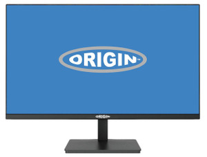 Various 24-inch LED 1080p HD Monitor with VGA, HDMI, DisplayPort, and height adjustable stand, black frame with the brand name 'ORIGIN' on the bottom bezel.