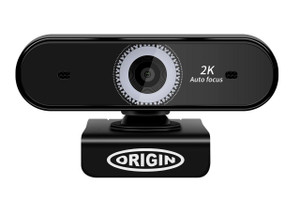 Various USB Webcam 2K Full HD, black webcam with auto focus and high-resolution lens.