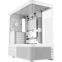 CW Office Antec Constellation C6 Air Mid Tower Gaming Case, white mid-tower PC case with a panoramic glass side panel, spacious interior, and mesh ventilation panels.