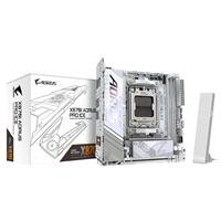 CW Office Gigabyte X870I AORUS PRO ICE AMD AM5 Socket Motherboard, white and silver Mini-ITX motherboard shown beside its retail box
