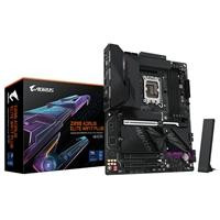 CW Office Gigabyte Z890 AORUS ELITE WIFI7 PLUS Intel 1851 Socket Motherboard, black motherboard shown with its retail box and Wi-Fi antenna
