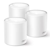 CW Office TP-Link Deco X50 (3-pack) AX3000 Whole Home Mesh Wi-Fi 6 System, 3 pack, three white cylindrical mesh Wi-Fi routers displayed together on a white background
