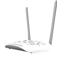 CW Office TP-Link TL-WA801N N300 Wireless N Access Point, white wireless access point with two upright antennas shown on a clean white background