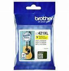 Brother High Yield Yellow Ink Cartridge 500 pages - LC421XLY Brother High Yield Yellow Ink Cartridge 500 pages - LC421XLY