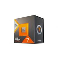 CW Office AMD Ryzen 7 7800X3D 4.2GHz AM5 Processor, 8 cores and 16 threads with boost speeds up to 5.0GHz, shown in its orange and black AMD Ryzen 7 retail box