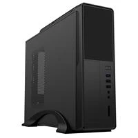 CW Office Intel i3 12th Gen 4 Core 8 Threads 3.30GHz (4.30GHz Boost) 8GB ADATA DDR4 RAM, black desktop computer tower with a sleek case, front drive bay, and USB ports.
