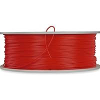 CW Office Verbatim PLA 3D Printer Filament, 1.75 mm, 1 kg, Red, 335 m, a spool of red PLA filament for 3D printers and 3D pens.
